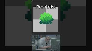 Noob Artist vs Pro Artist creating PIXEL ART bush pixelart aseprite pixelarttutorial [upl. by Kawasaki]