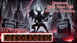 Metal Backing Track in D Phrygian 120 bpm  D Standard Tuning [upl. by Cutlor]