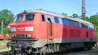 Motorstart der 225 117 DB Schenker im Ulmer Rangierbahnhof [upl. by Gervais540]