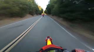 ktm 690 smc r following ktm duke 890 r and s1000rr redwood rd [upl. by Otis]