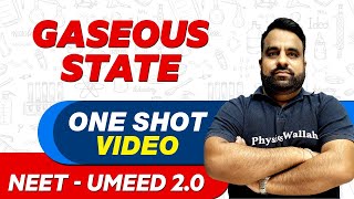 GASEOUS STATE in 1 Shot  All Concepts Tricks amp PYQs  NEET Crash Course  UMEED 20 [upl. by Maddis471]