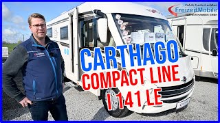 Carthago c  compactline I 141 LE Modell 2021  Kompakter Integrierter mit Einzelbetten unter 700m [upl. by Artur]