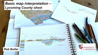 Basic map interpretation  Lycoming County sheet [upl. by Iglesias]