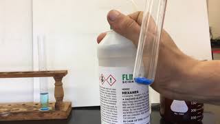 Solubility of Copper II Nitrate in Water and Hexane [upl. by Allerbag]