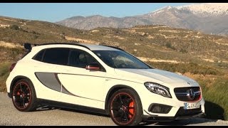 2015 Mercedes GLA 45 AMG Edition 1 test review driving fun  Autogefühl [upl. by Nnyrat]