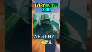 EVERY ACTIVE CODE In Roblox Arsenal [upl. by Dolph]