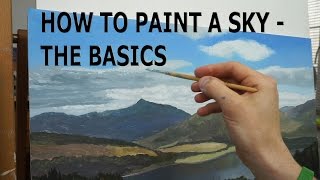 9 How To Paint The Sky For Beginners  Oil Painting Tutorial [upl. by Bitthia335]