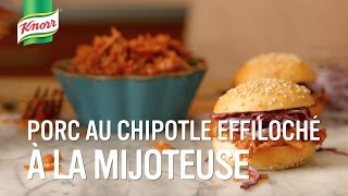 Porc effiloché au chipotle à la mijoteuse  Qu’estce qu’on mange Knorr® [upl. by Lamok]