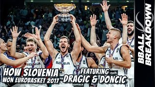 How SLOVENIA Won Eurobasket 2017 Featuring DRAGIC amp DONCIC [upl. by Ainalem389]