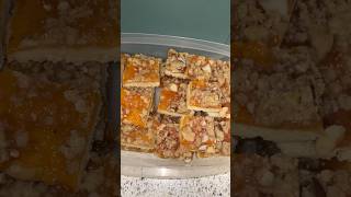 Peach Jam Bars recipe cookies baking shorts [upl. by Aissirac]