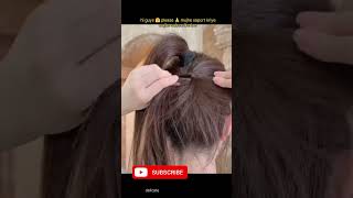 patle baal se banaye unique hair style 🤩simplehairstyle hair huma [upl. by Cordie52]