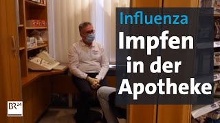 Modellversuch Grippeimpfung in der Apotheke  Abendschau  BR24 [upl. by Kaczer]