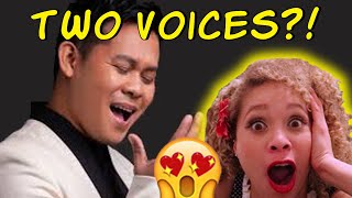 UNBELIEVABLE Marcelito Pomoy MaleFemale Vocals quotThe Prayerquot REACTION [upl. by Assilanna]