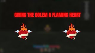 GIVING GOLEM FLAMING HEART  BLOODLINES Roblox Naruto [upl. by Fabiano458]