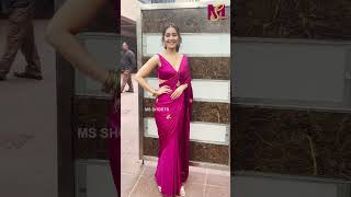 Rashi Khanna new saree look short bollywood kabutri pinksaree rashi [upl. by Gona826]