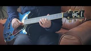 Thrill is Gone BB King Intro Solo  Impro with Ibanez AMH90 [upl. by Ojoj]