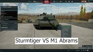 Sturmtiger VS M1 Abrams [upl. by Lane]