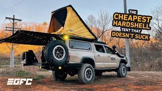 An 80lb Hardshell Roof Top Tent  My GFC Superlite amp Alu Cab 270 Awning Setup [upl. by Nevuer]