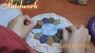 Patchwork ideas  Hand sewing Patchwork ideas Coasters placemats or decorations  Yuu Pham [upl. by Nnairahs]