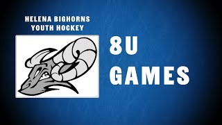 Bighorns Youth Hockey  8U Games [upl. by Noguchi]