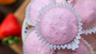 Strawberry Cream Cheese Fat Bombs For Keto  ONLY 1 NET CARB  Easy Keto Recipes For Beginners [upl. by Colville]