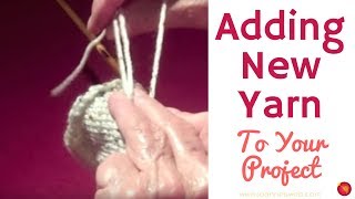 Ran out of yarn  Add More Yarn to Your Knit [upl. by Kired483]