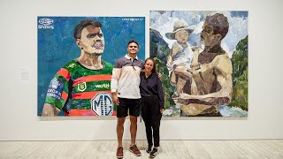 Latrell Mitchell Archibald Prize  Zoe Young [upl. by Longawa985]