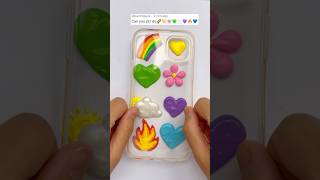 Satisfying cute emoji iphone art🌈satisfying emoji rainbowcolors satisfyingart cuteart iphone [upl. by Ariec756]