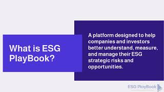 What is ESG Playbook The most versatile ESG Reporting platform with all the tools and frameworks [upl. by Rebecca]