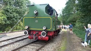 de Bonne 57 stoomtrein in station Schin op Geul Kerkrade en Simpelveld [upl. by Irrahs]