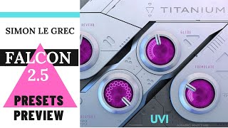 UVI Falcon 25  Titanium  Presets Preview No Talking [upl. by Arag]