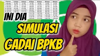 GADAI BPKB ‼️ TAKSIR amp SIMULASI CICILAN [upl. by Adyahs]