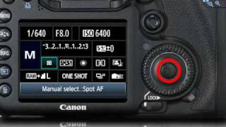 Canon EOS 7D  Manually Selecting an AF Point 216 [upl. by Ewart416]