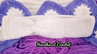 Headband Crochet  Headband Crochet for Baby  Headband Crochet For BeginnersRoohirooh275 [upl. by Ejroj590]