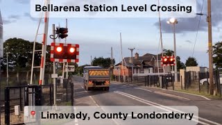 Bellarena Station Level Crossing County Londonderry [upl. by Costanza]