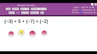 Changing the style of the negative signs on the Directed Counters [upl. by Colb]