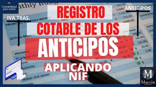 Registro contable de los anticipos  Anticipos  IVA de los anticipos  Anticipos 💵💴🖥️ [upl. by Sada577]