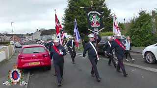 Cloughfern Young Conquerors Flute Band Easter Monday 010424 [upl. by Auqinehs]