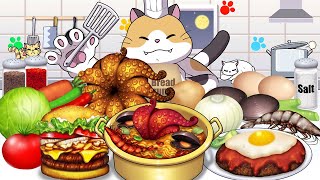 Cooking amp Mukbang animation Cat making COMPLETE EDITION 1 [upl. by Attelahs665]