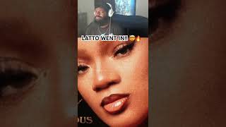 LATTO WENT CRAZY 🤯🔥🔥 reaction latto glorilla disstrack diss shorts [upl. by Notla]