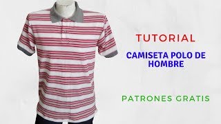 DIY Como hacer CAMISETA POLO HOMBRE corte y confección [upl. by Diet829]