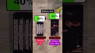 The iPhone 16 has a great battery life but how does it compare with the Samsung Galaxy S24 Ultra [upl. by Pontius]