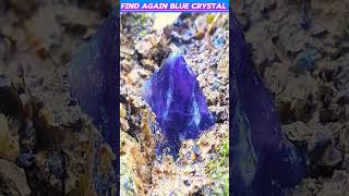 find again blue crystal digging crystalgemstoneshortsgemstone [upl. by Neenwahs]