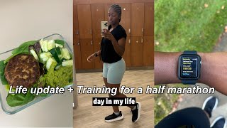 Half marathon training  LIFE UPDATE [upl. by Nelubez]