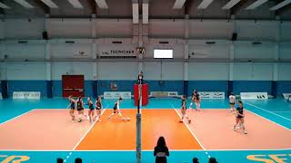 CAMPIONATO NAZIONALE PALLAVOLO FEMMINILE SERIE B1  MTS TECNICAER SANTENA VS TRENTINO ENERGIE ARG [upl. by Frankhouse]