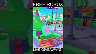 PLS DONATE FREE ROBUX LIVE [upl. by Kitrak]