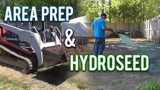 Skidsteer amp Hydroseeder Fix A Yard [upl. by Tare]