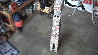 Kids Knock Down a Tall Lego Tower [upl. by Htebesile]