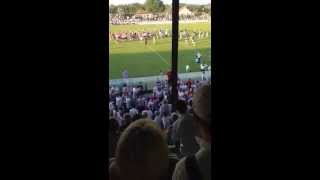 Referee Joe McQuillan is escorted off the pitch by gardaí [upl. by Dorraj]