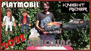 PLAYMOBIL KNIGHT RIDER  KITT 70924 DE 2022 UNBOXING EN FRANCAIS 🚗⚫🔴💻🧠🔫🔱 ❗❗ [upl. by Emalee]